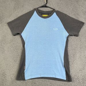 Icebreaker Shirt Merino Wool Womens Size M Bodyfit Layer Short Sleeve